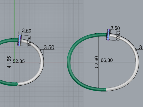 Bracelets 53650 3D Model