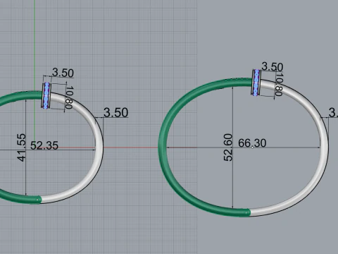 Bracelets 53650 3D Model