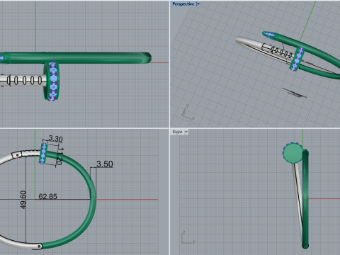 Bracelet 53646 Model 3D