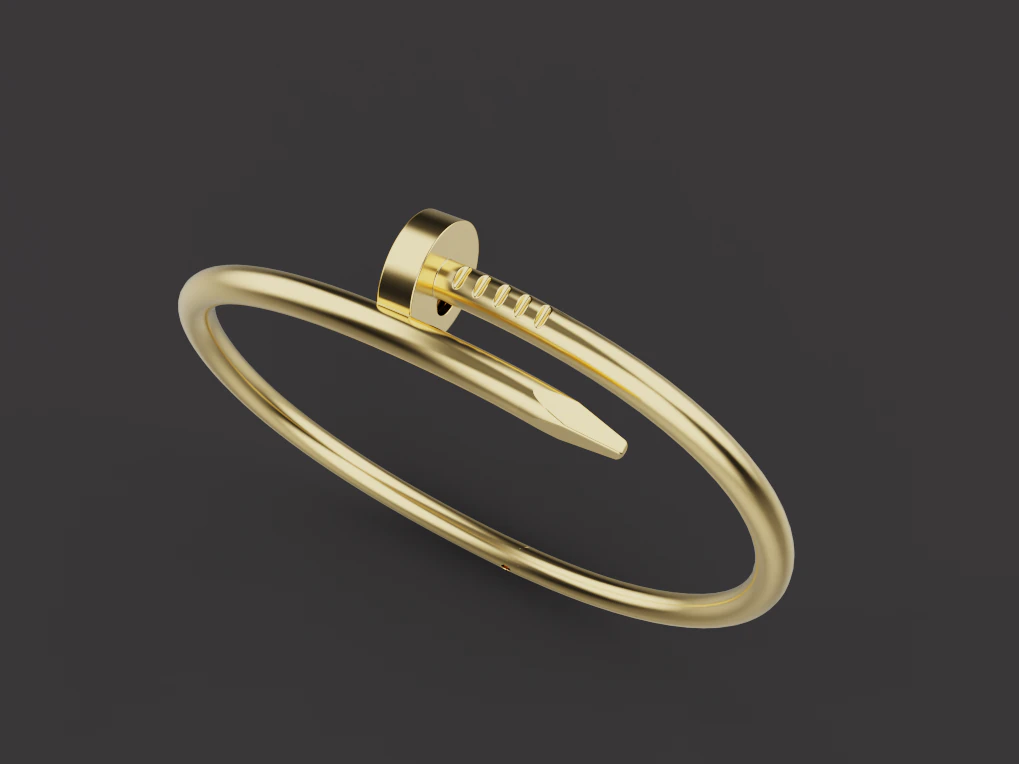 Nail Bracelet 53637 3D Model .c4d .max .obj .3ds .fbx .stl .blend 