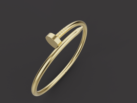 Nail Bracelet 53637 3D Model