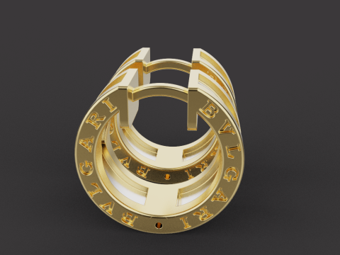 Earrings 53636 3D Model