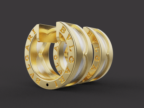 Earrings 53636 3D Model