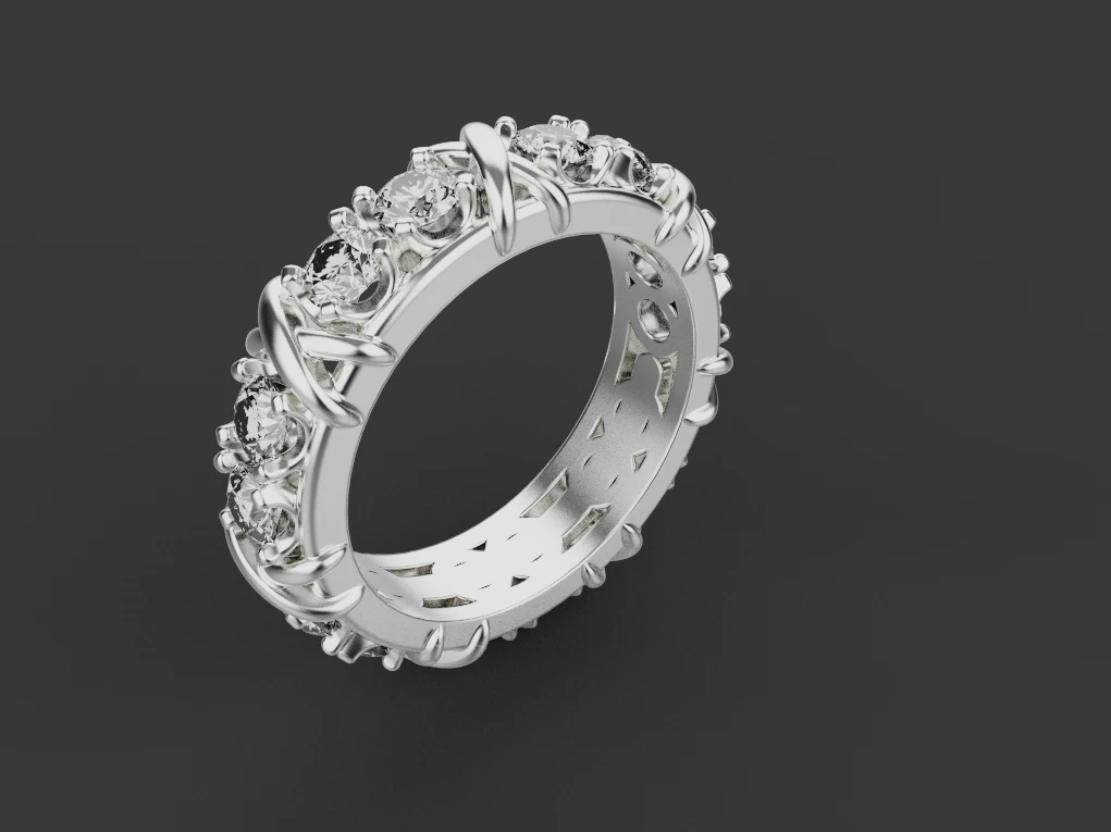 Ring 53627 3D Model .c4d .max .obj .3ds .fbx .stl .blend 