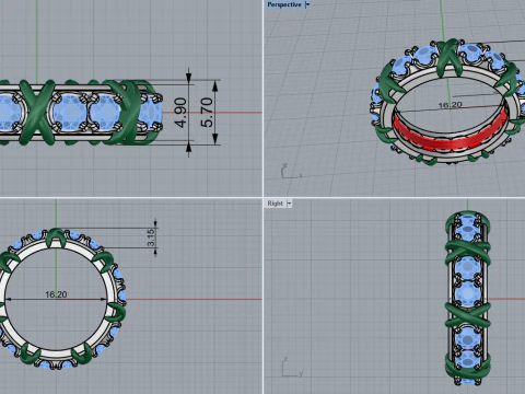 Ring 53627 3D Model
