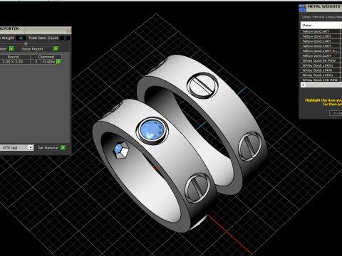 Rings 53598 3D Model