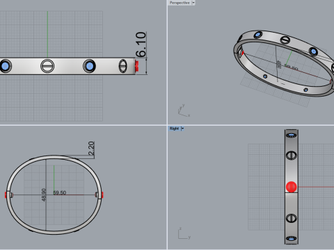 Bracelet 53513 3D Модель