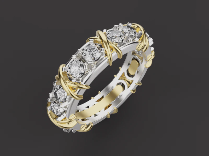 戒指53427 3D 模型 .c4d .max .obj .3ds .fbx .stl .blend 