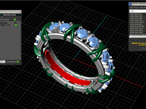 戒指53427 3D 模型