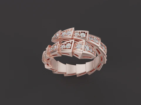 Serpent Ring 53532 3D Model