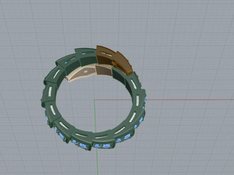 Serpent Ring 53532 3D Model