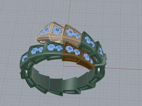 Serpent Ring 53532 3D Model