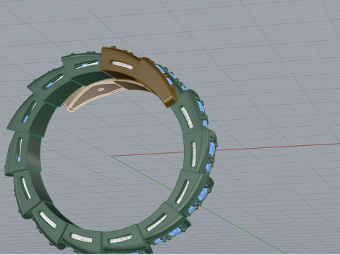 Serpent Ring 53532 3D Model