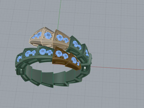 Serpent Ring 53532 3D Model