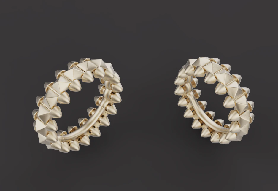 Rings 53573 3D Model .c4d .max .obj .3ds .fbx .stl .blend