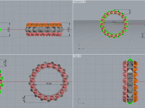 Rings 53573 3D Model