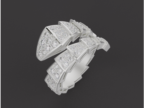 Serpent Ring and Earrings set 53382 3D मॉडल