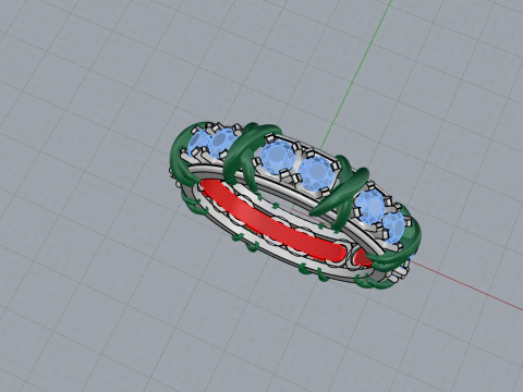 戒指53366 3D 模型