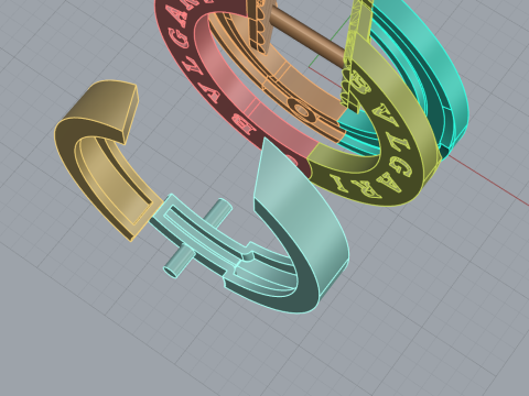 Earrings 53343 3D Modell