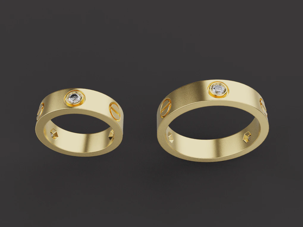 Rings 53319 3D Model .c4d .max .obj .3ds .fbx .stl .blend 