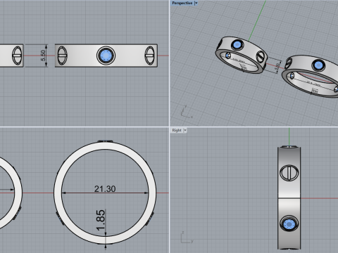Rings 53319 3D Model