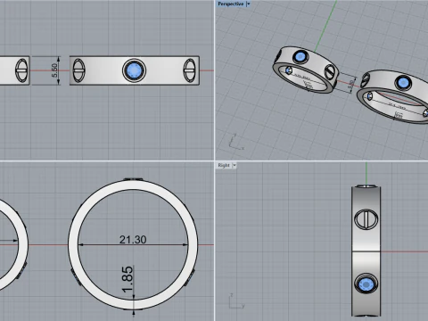 Rings 53319 3D Model