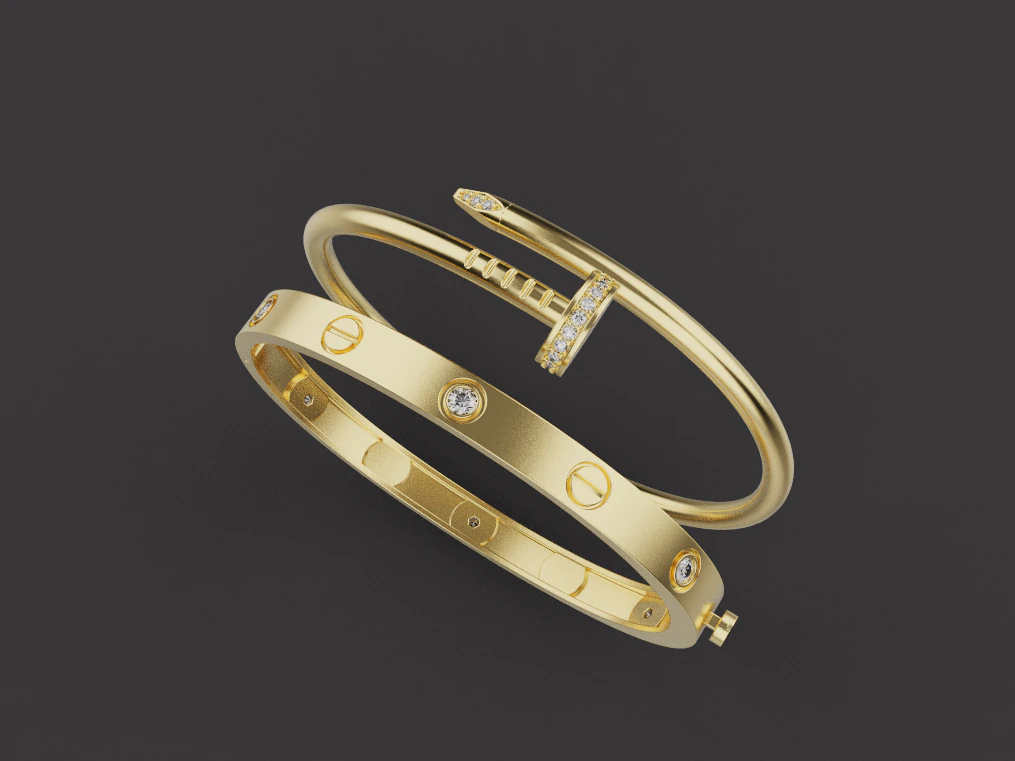 Bracelets 53317 3D Model .c4d .max .obj .3ds .fbx .stl .blend