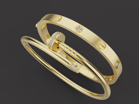 Bracelets 53317 3D Model