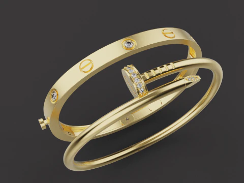 Bracelets 53317 3D Model