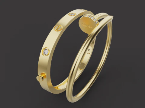 Bracelets 53317 3D Model