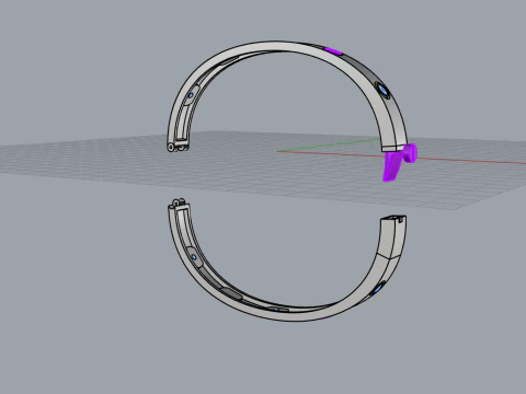 Bracelets 53317 3D Model