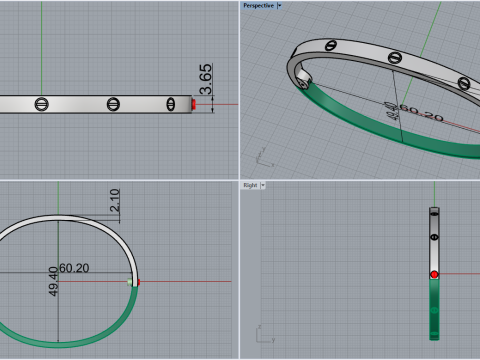 Bracelet 53293 Modèle 3D