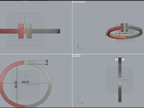 Pulseira 53279 Modelo 3D