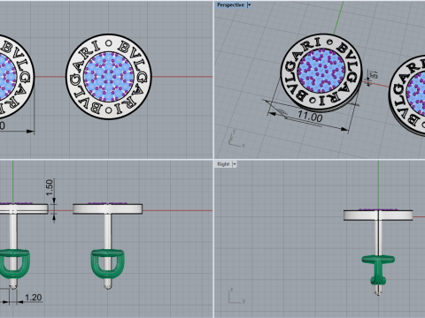 Studs 53276 3D Model