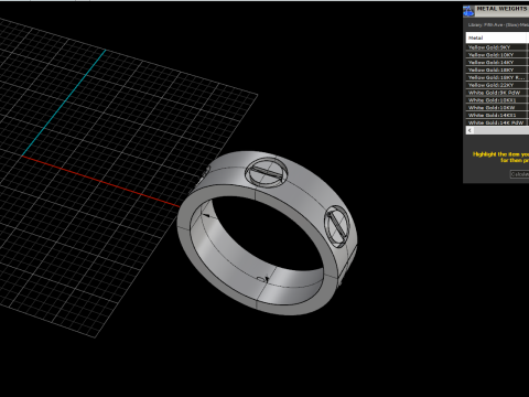 Rings and Earrings set 53258 Model 3D