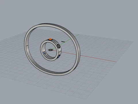 Ring and Earrings set 53240 3D Model