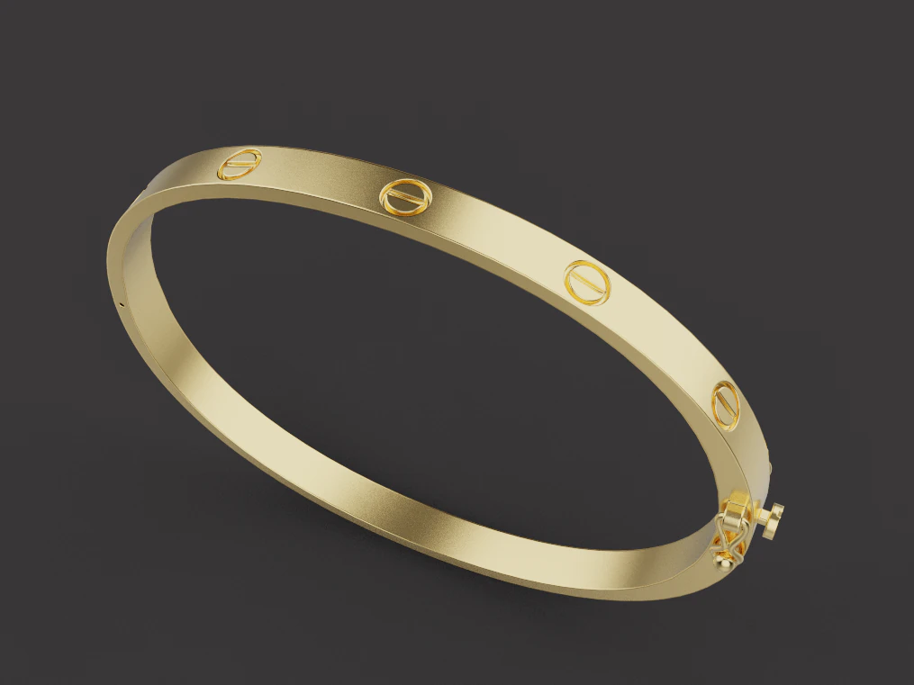 Bracelet Ring and Earrings set 53220 3D Model .c4d .max .obj .3ds .fbx .stl .blend 