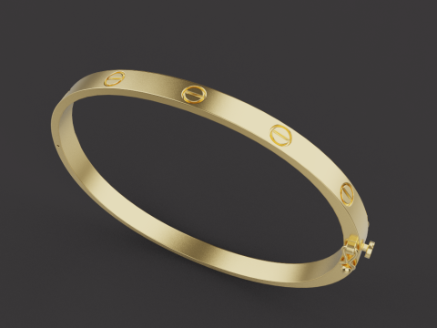 Bracelet Ring and Earrings set 53220 3D Model