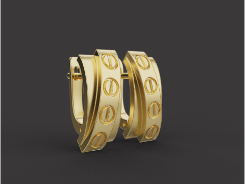 Bracelet Ring and Earrings set 53220 Model 3D