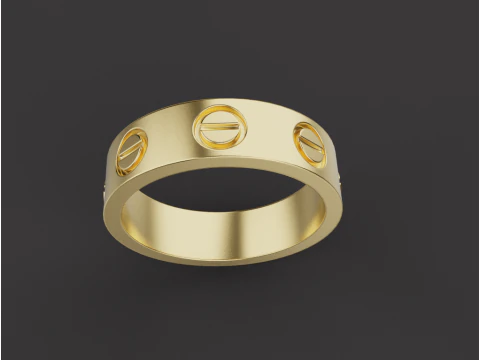 Bracelet Ring and Earrings set 53220 3D Model