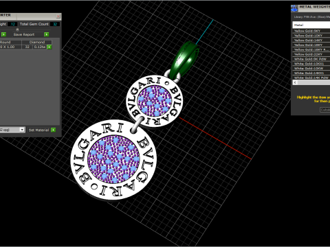 Earrings 53163 3D Model