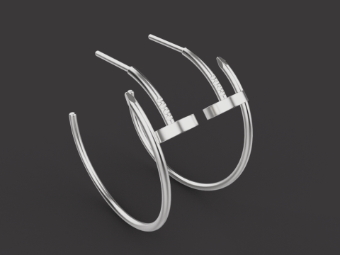 Earrings 53103 3D Model