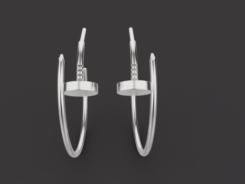 Earrings 53103 Modello 3D