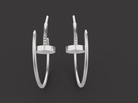 Earrings 53103 3D Model