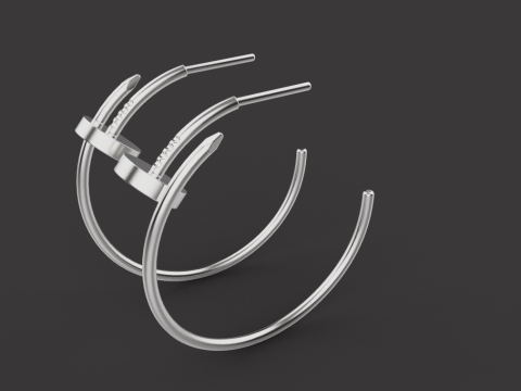 Earrings 53103 Modello 3D