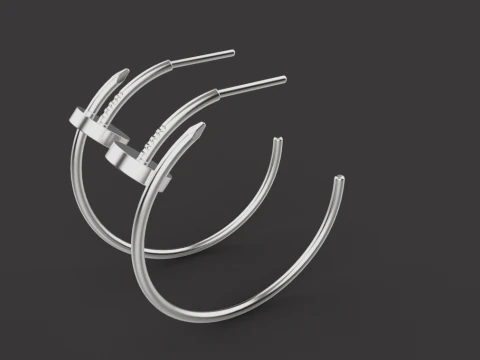 Earrings 53103 3D Model