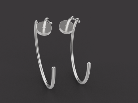 Earrings 53103 Modello 3D