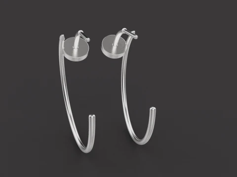 Earrings 53103 3D Model