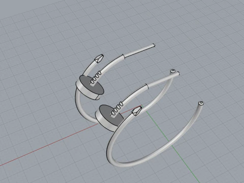 Earrings 53103 3D Model