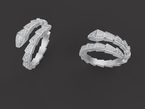 Змеиные кольца 52882 3D Модель